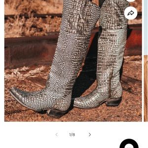 Freebird Wynonna Croc OTK Boots